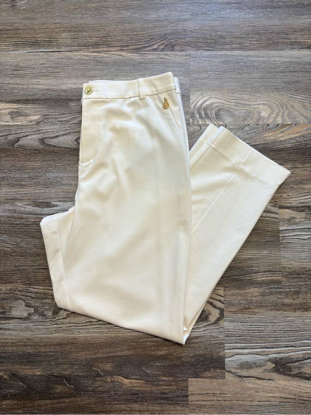 Lilly Pulitzer Ana High Rise Pant in Coconut 14 NWT